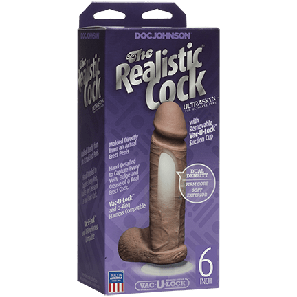 The Realistic® Cock ULTRASKYN™ 6” - Caramel 3_3