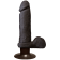 The Realistic® Cock ULTRASKYN™ Vibrating 6” - Chocolate 1_2