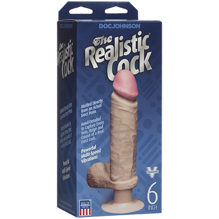The Realistic® Cock Vibrating 6” - Vanilla 2_2