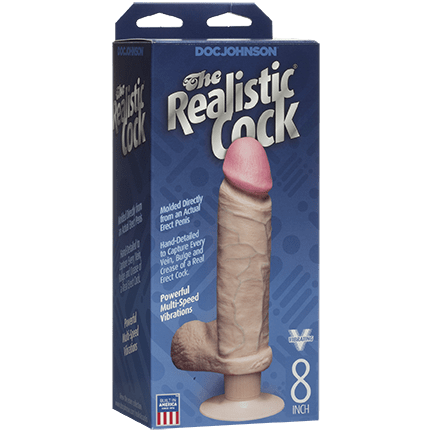 The Realistic® Cock Vibrating 8” - Vanilla 2_2