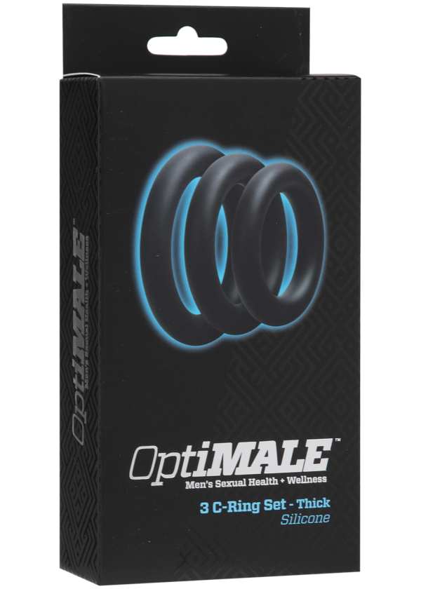 OptiMALE™ - 3 C-Ring Set Thick - Black