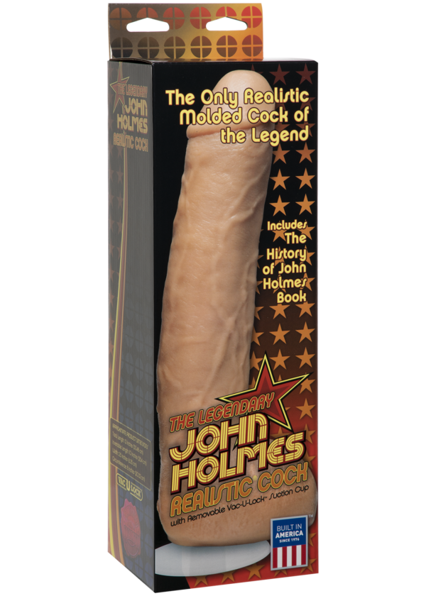 Signature Cocks - John Holmes Realistic Cock with Removable Vac-U-Lock™ Suction Cup - Vanilla