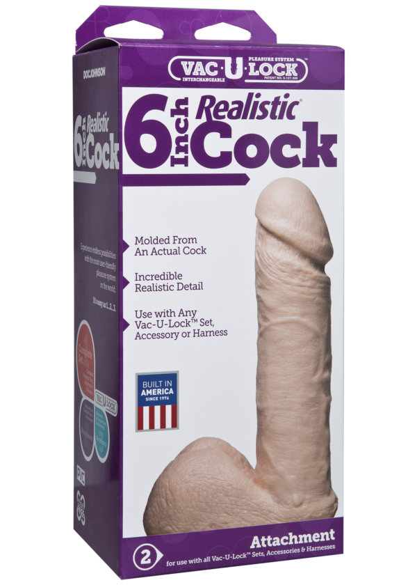 Vac-U-Lock™ - 6" Realistic - Vanilla