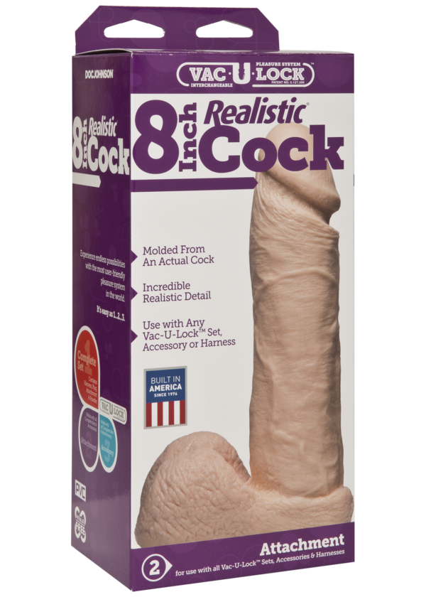 Vac-U-Lock™ - 8" Realistic - Vanilla