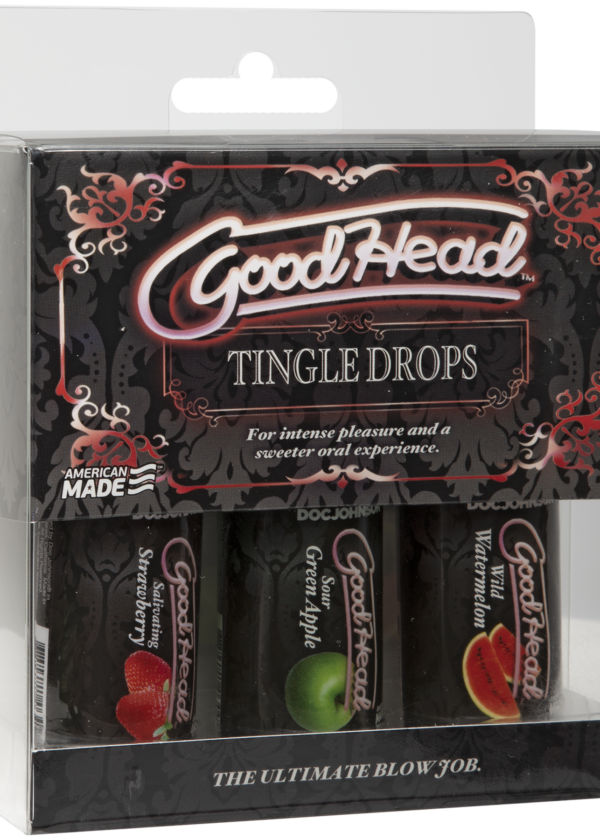 GoodHead™ - Tingle Drops - 3-Pack (Watermelon, Green Apple, Strawberry)