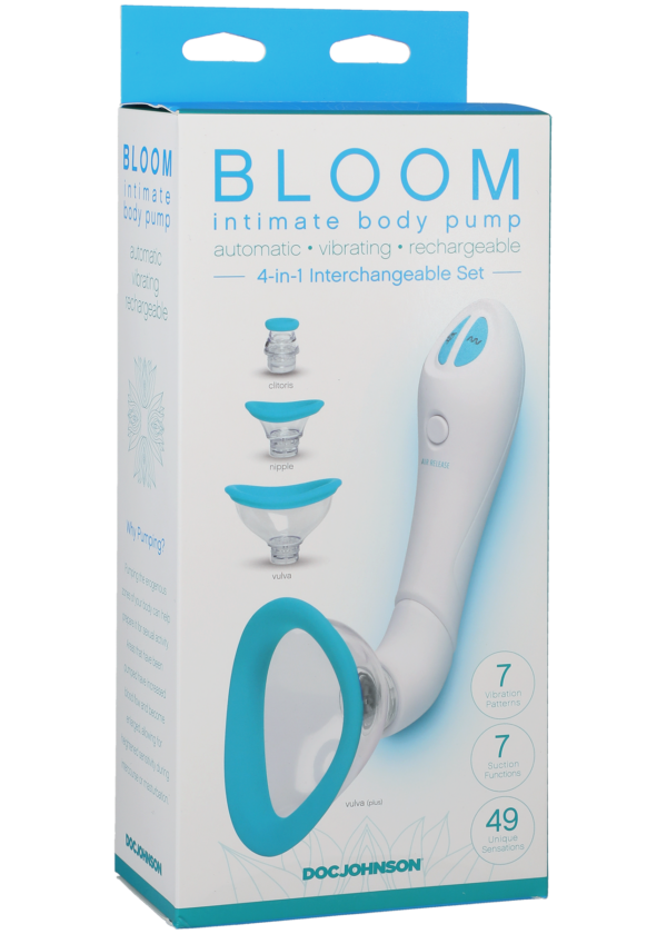 Bloom - Intimate Body Pump - Automatic - Vibrating - Rechargeable - Sky Blue/White