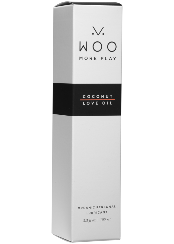 WOO More Play Coconut Love Oil - Organic Personal Lubricant 3.3 fl. oz.