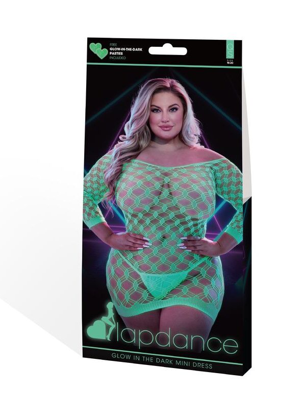 LAPDANCE GLOW IN THE DARK MINI DRESS Q/S
